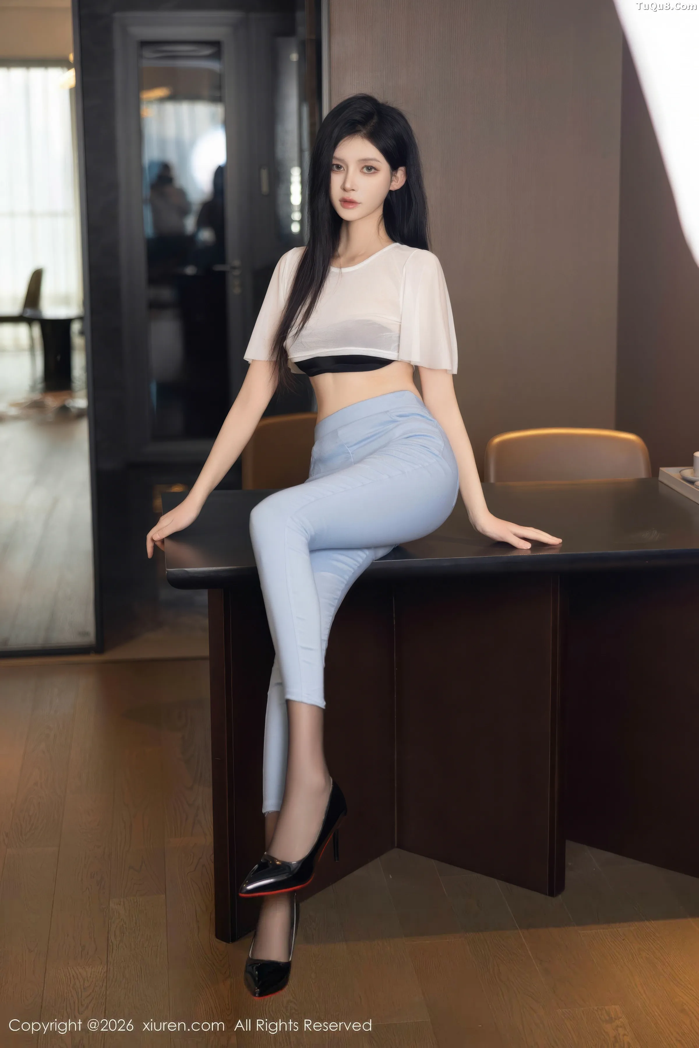 沈如斯性感黑色情趣内衣配超薄黑丝秀曼妙身姿迷人绝美写真66P