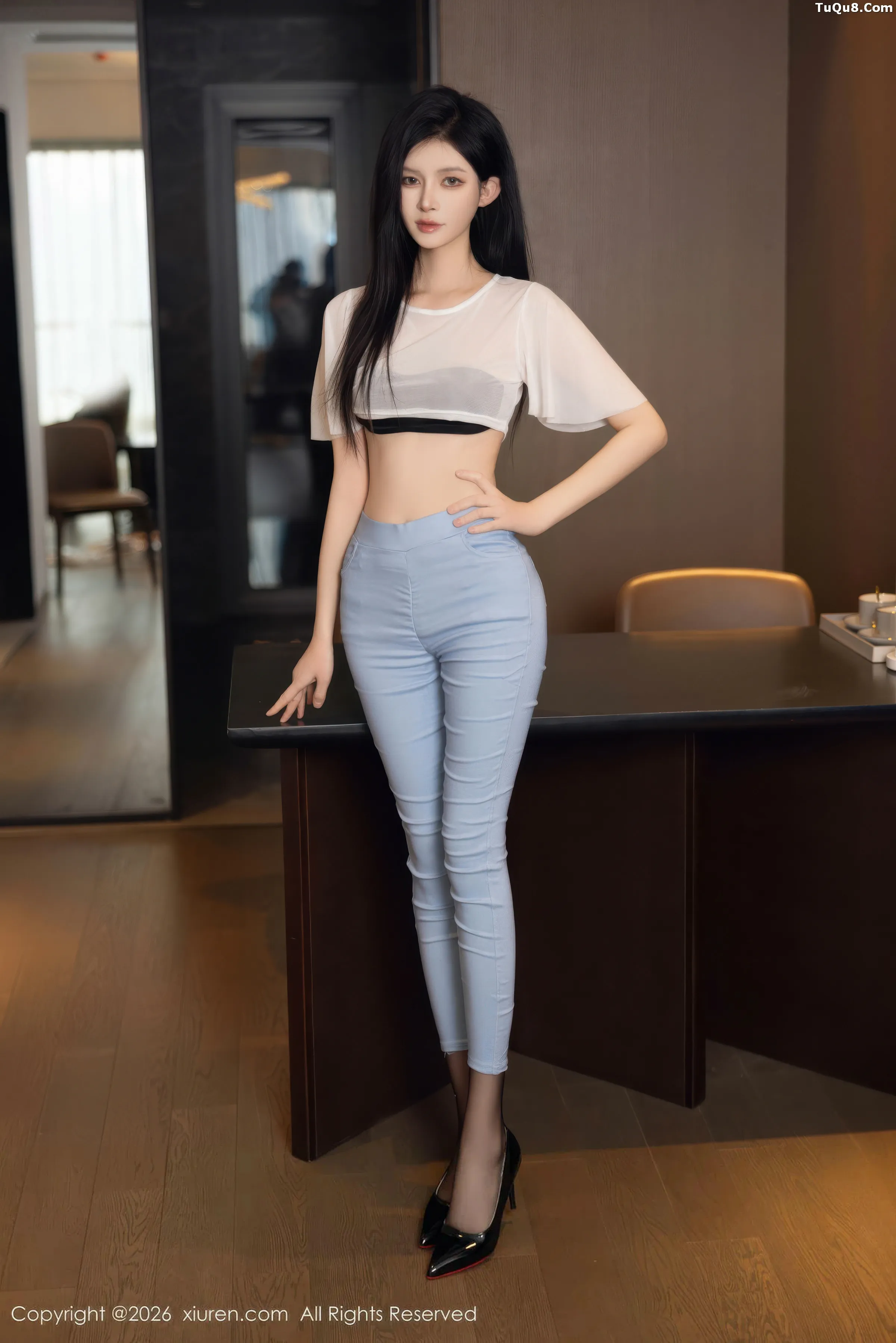 沈如斯性感黑色情趣内衣配超薄黑丝秀曼妙身姿迷人绝美写真66P 3