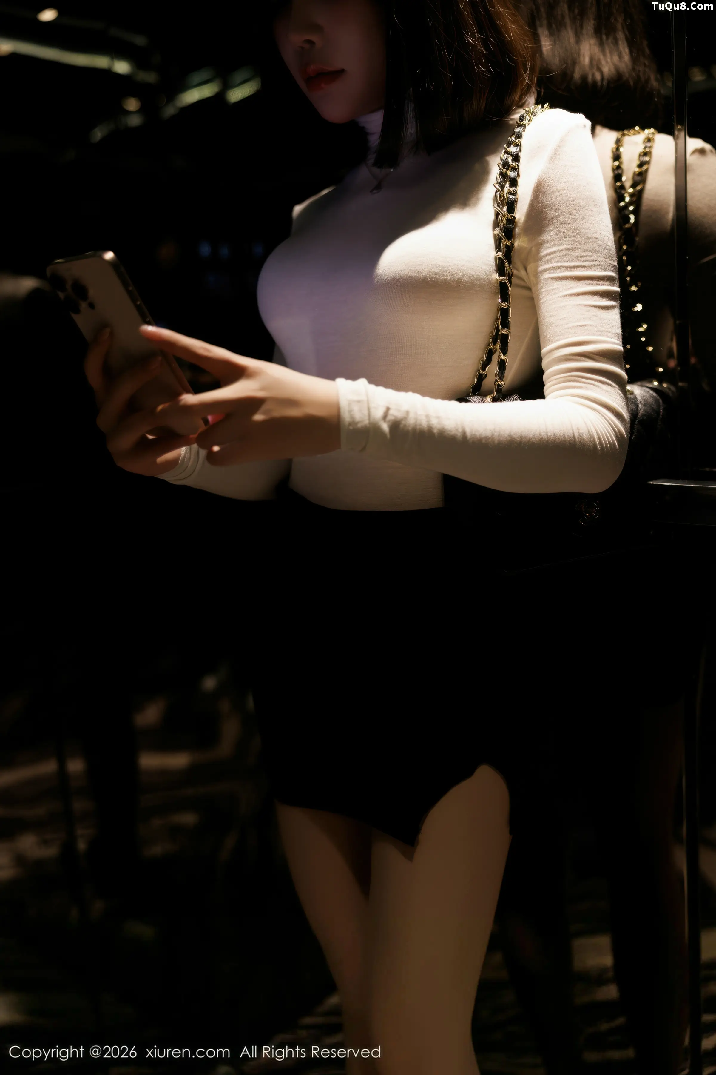 Lizhi Litchi Sexy Black Lingerie with Ultra-Thin Flesh Silk Show Perfect Figure Gorgeous Photo Shoot 77P 2