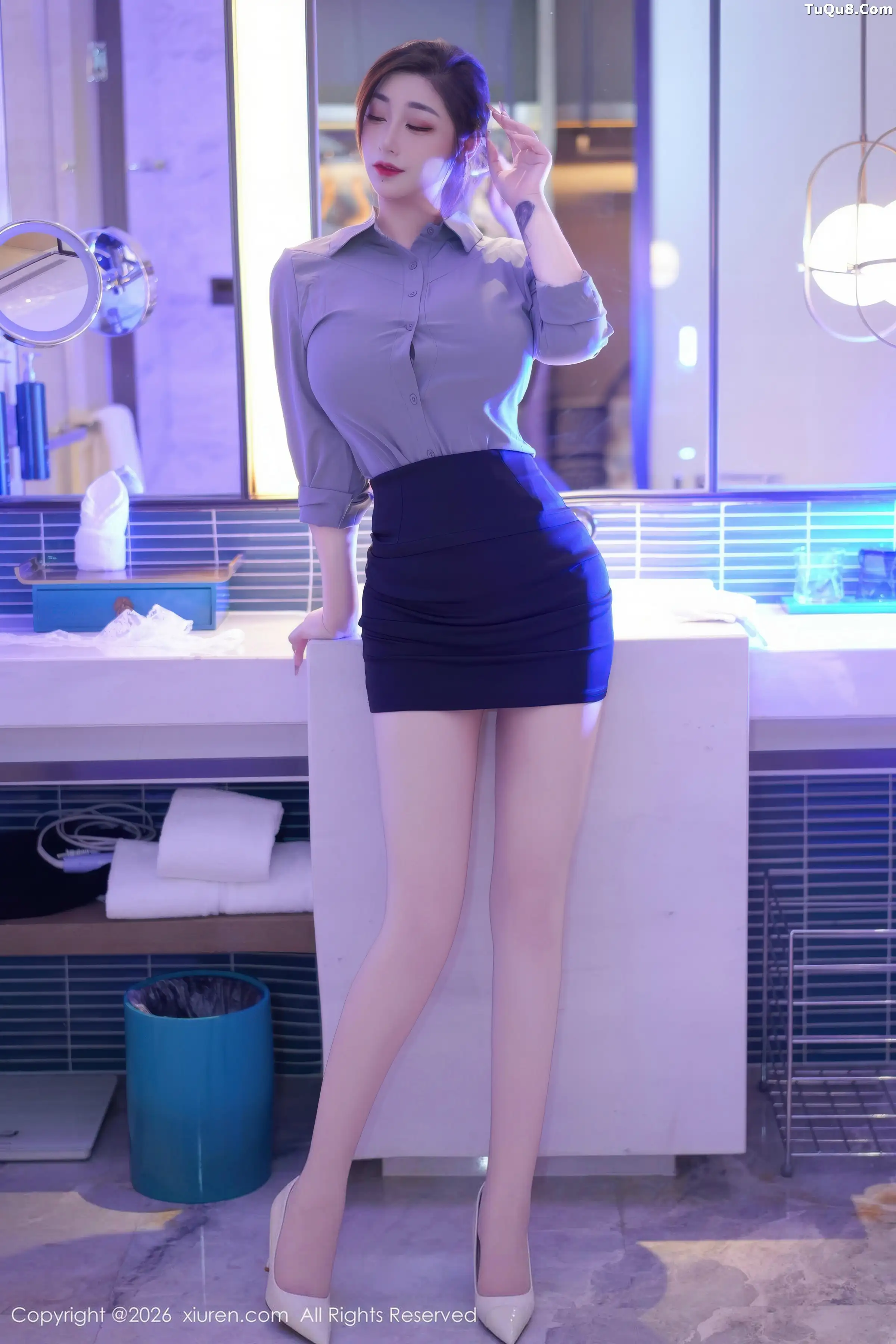 Daji_Toxic Sexy OL Style: Light Underwear & Sheer Bottoms Showcase, Stunning Buttocks Photoshoot 70P