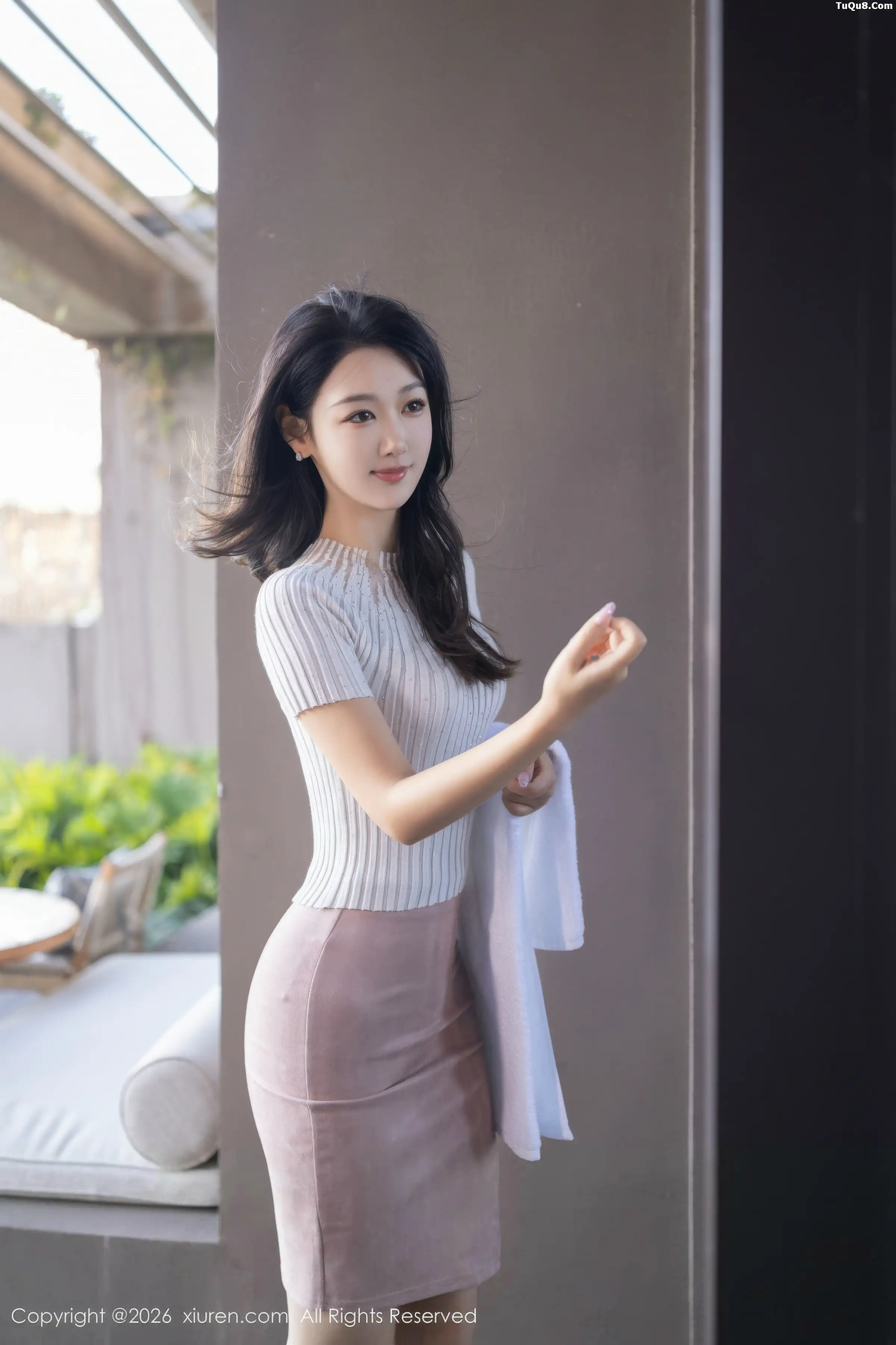 Tang Anqi Sexy Pink Lingerie with Ultra-thin No-wire Flesh Silk Showcasing Graceful Figure Alluring Super Beautiful Photos 75P 5