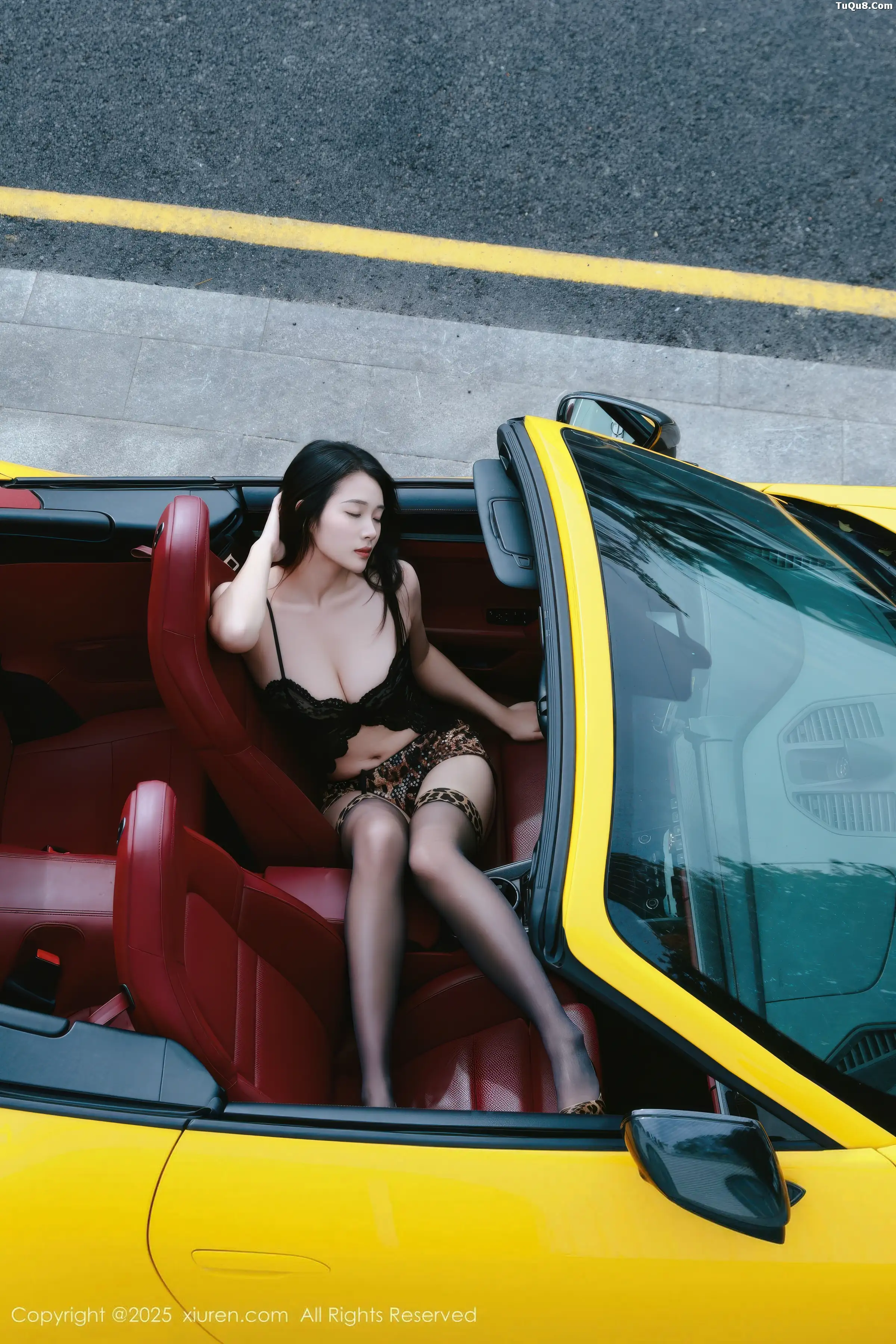 Nán Qiáo Sexy Black Lace Lingerie Set with Black Stockings and Garter, Perfect Figure Photo Shoot 82P