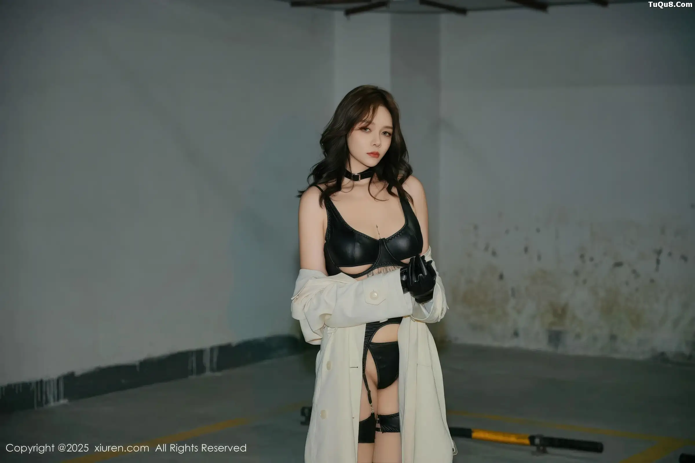 Nabi sexy black lingerie with sheer black stockings showcasing curvy figure alluring gorgeous photos 71P 7