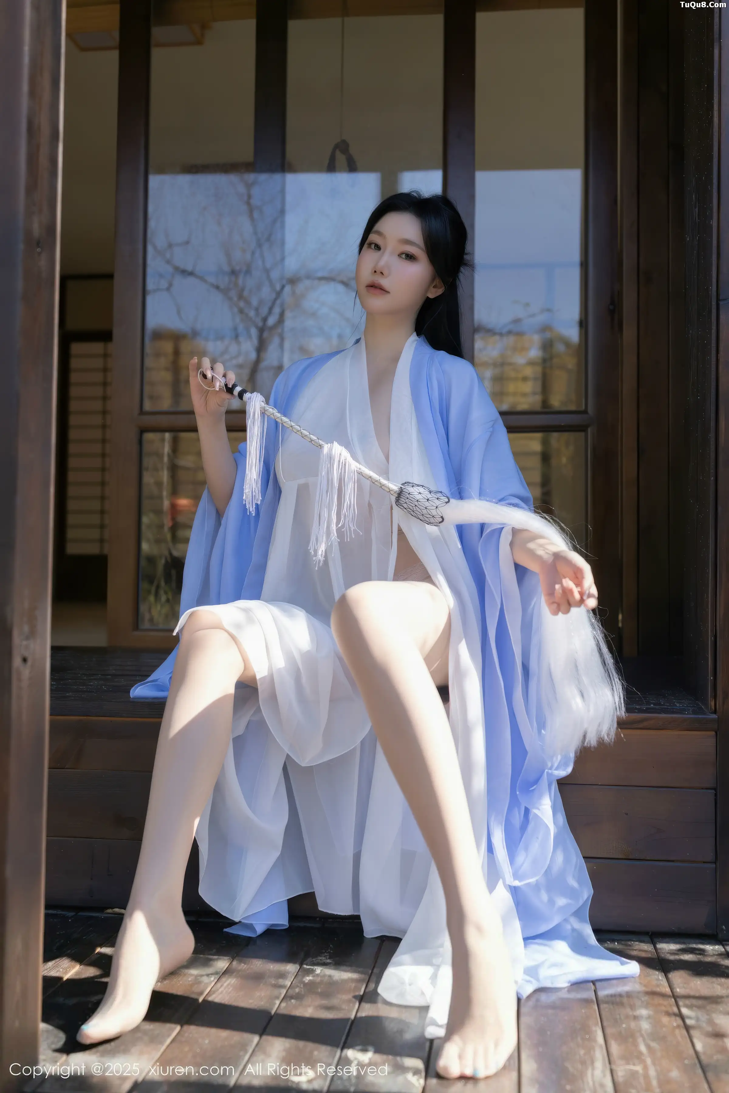 Anran anran Daoist nun costume sexy outfit with ultra-thin sheer fabric showing graceful figure stunning photo set 74P 8