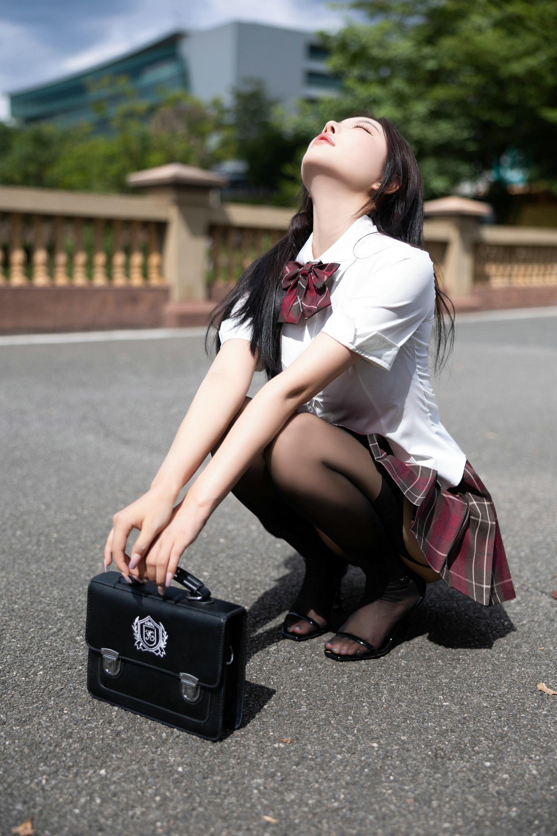 Paid Content Yang Chenchen Tempting Private Photos Benefits Sexy JK Uniform 121P 4
