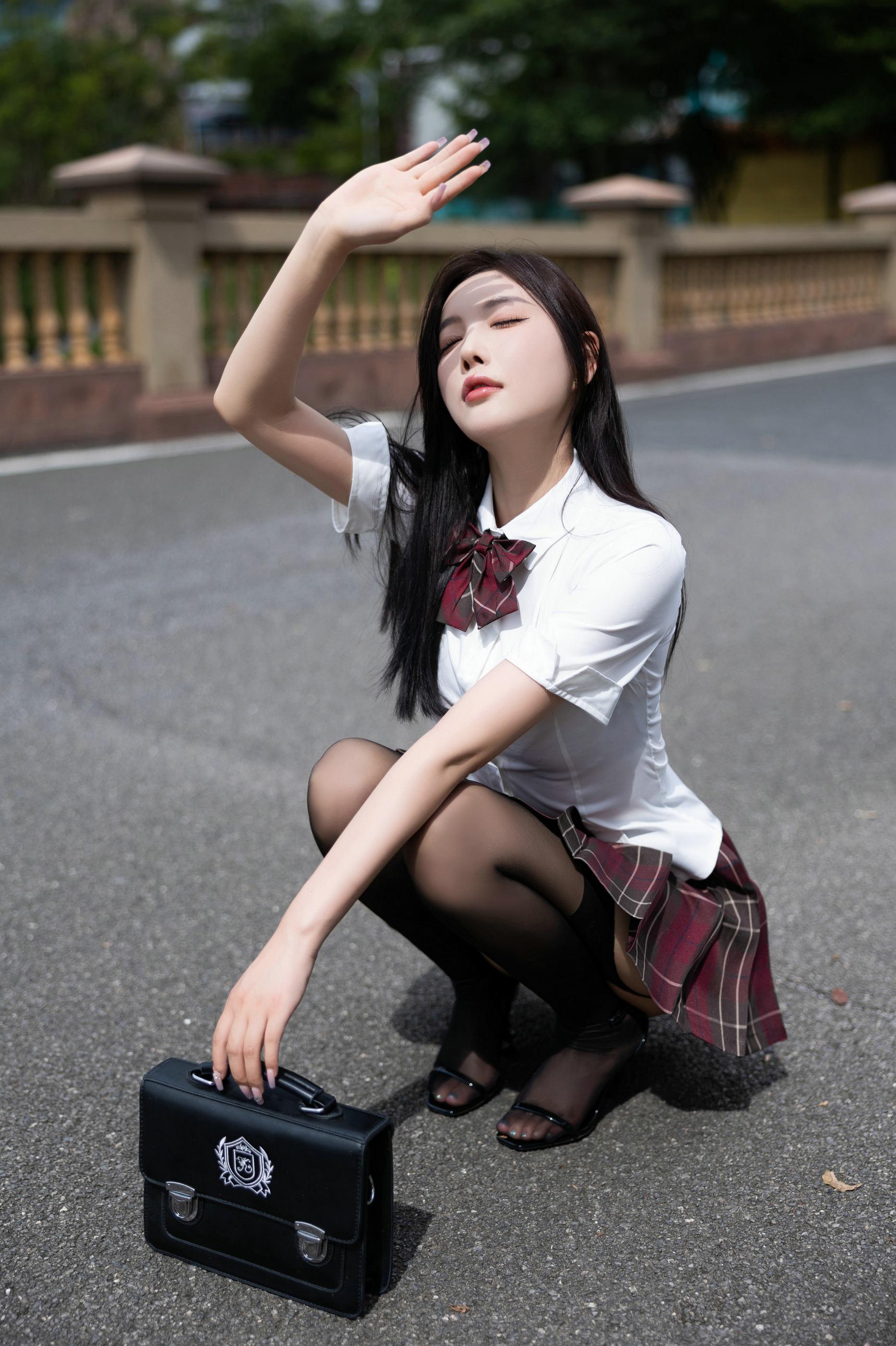 Paid Content Yang Chenchen Tempting Private Photos Benefits Sexy JK Uniform 121P 5