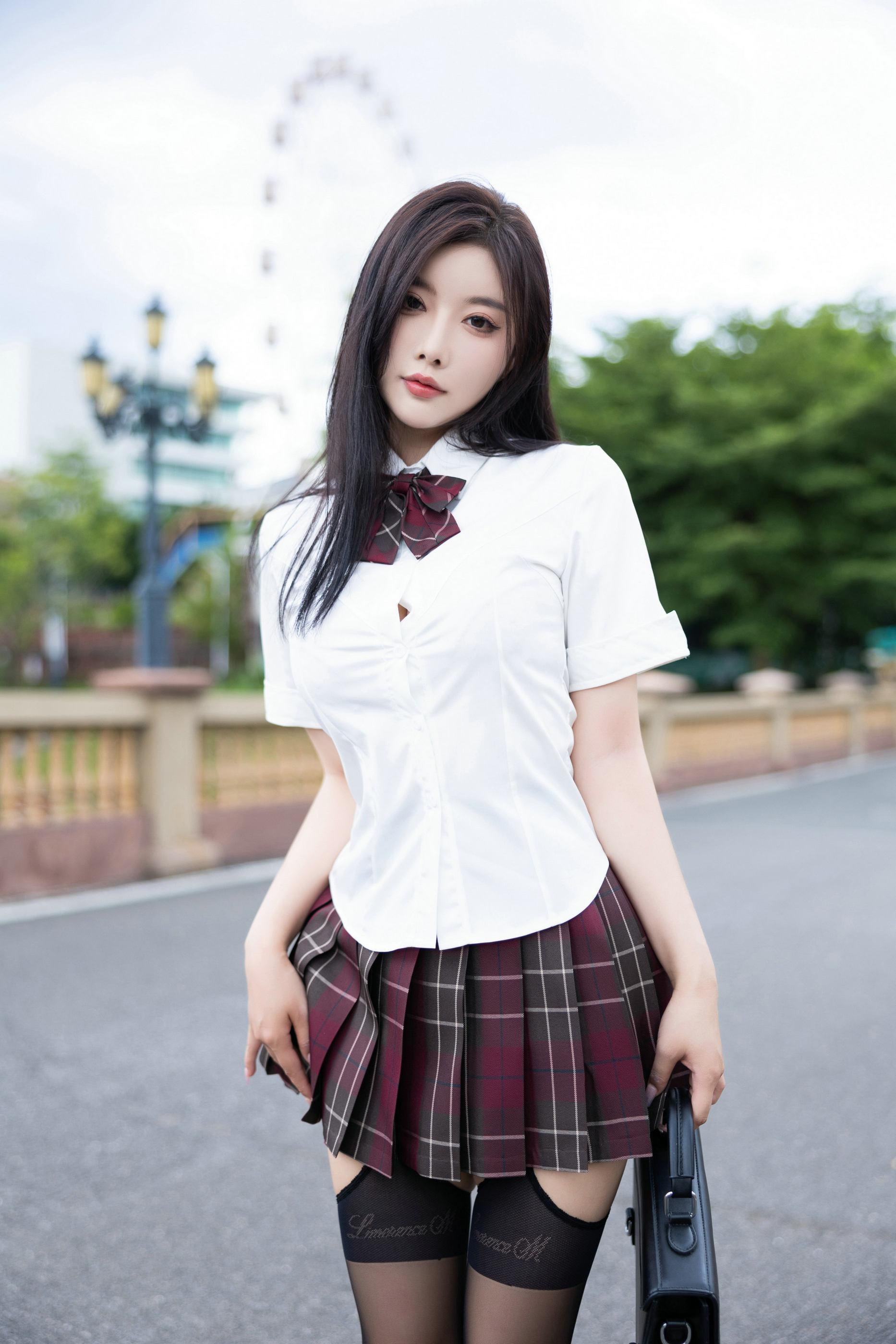Paid Content Yang Chenchen Tempting Private Photos Benefits Sexy JK Uniform 121P 6