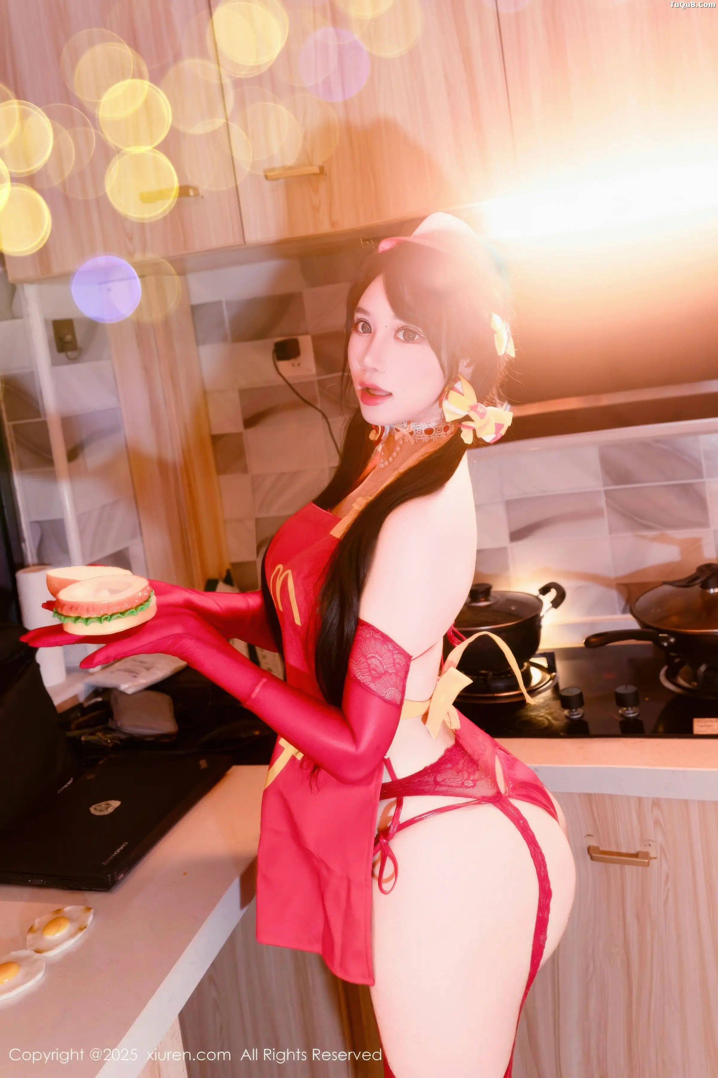 Xixi strawberry lover sexy red lingerie paired with red silk garter stockings hot body absolute beauty photoshoot 78P 5